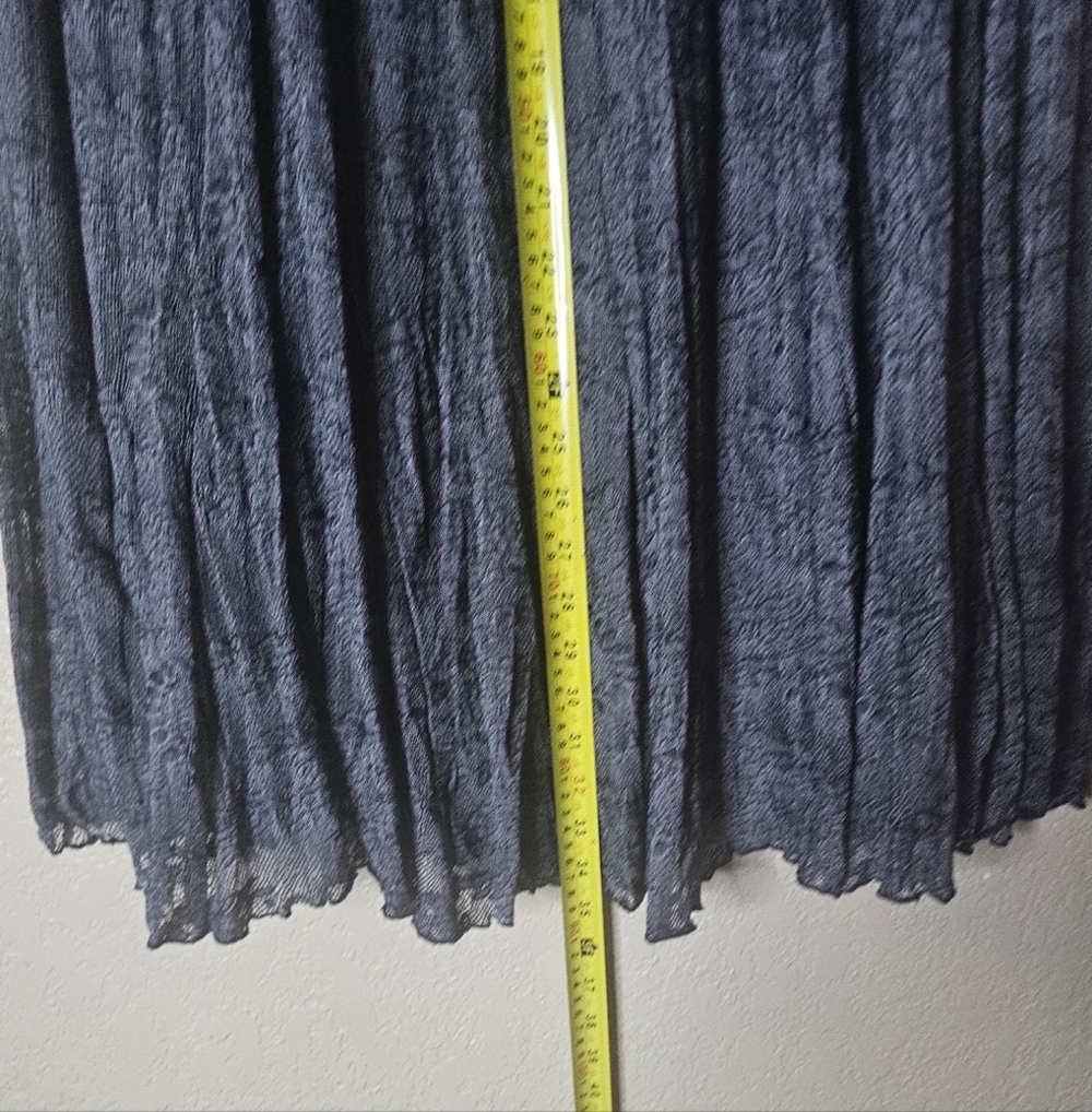 VTG CHICO'S 2000s, Vine Drifter A-Line stretch Maxi Skirt Size 1 US  M - Picture 5 of 6